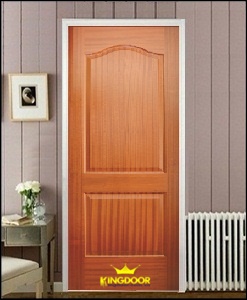Cửa gỗ công nghiệp HDF veneer KD.2A-SAPELE