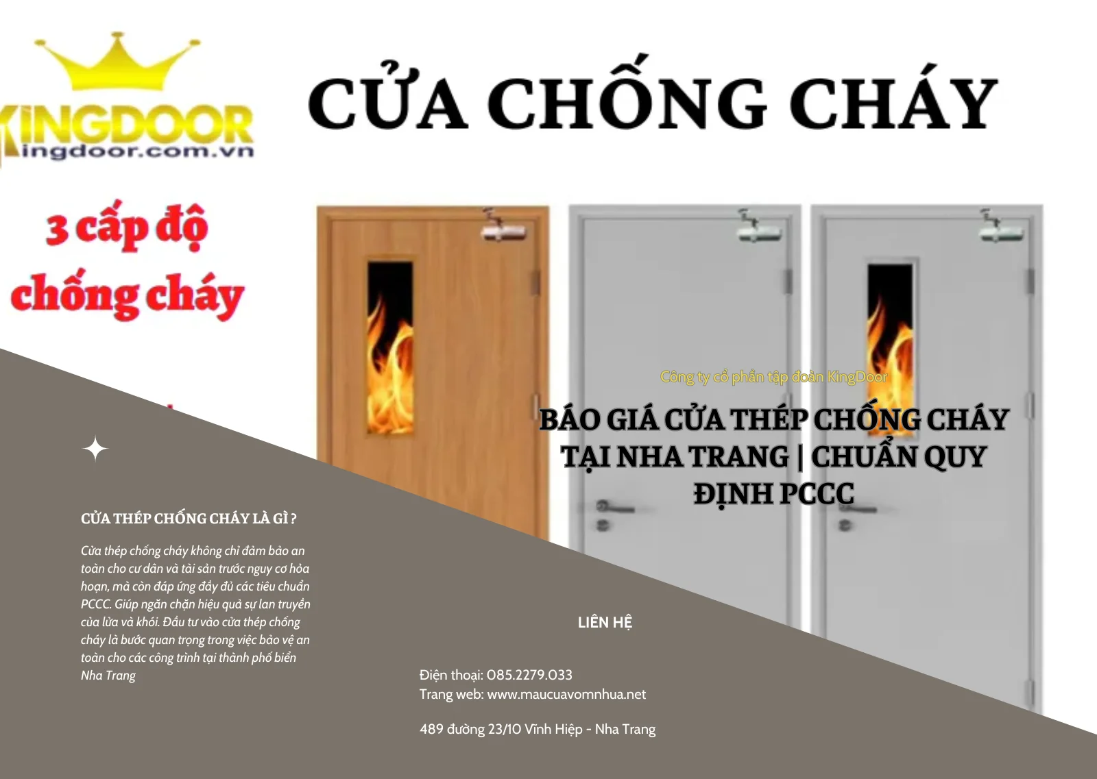 Giá cửa thép chống cháy tại Nha Trang - Khánh Hòa