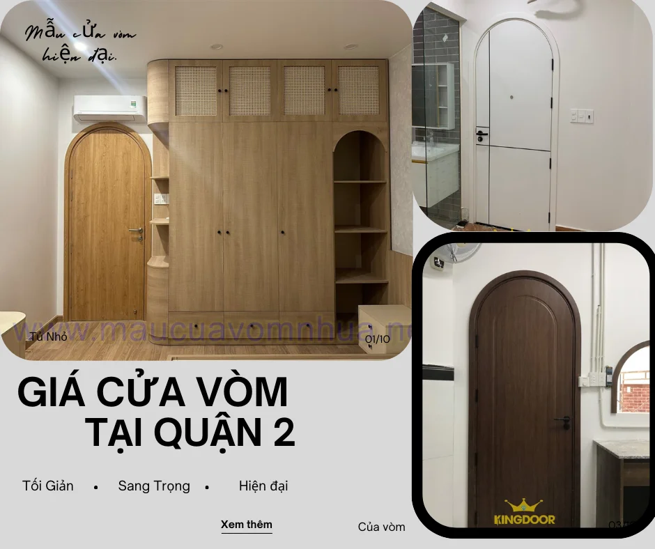 Gía cửa vòm composite tại Quận 2