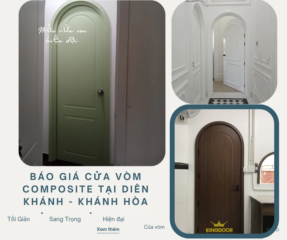 Báo giá cửa vòm nhựa composite tại Diên Khánh - Khánh Hòa