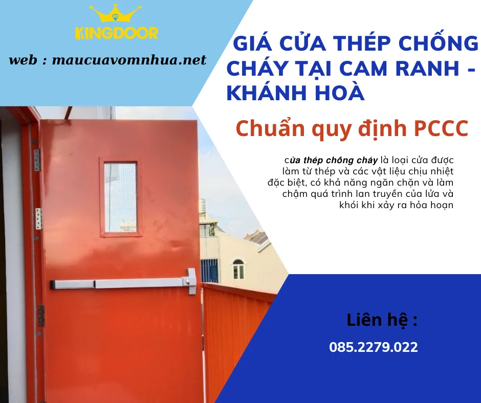 Báo giá cửa thép chống cháy tại Cam Ranh - Khánh Hòa