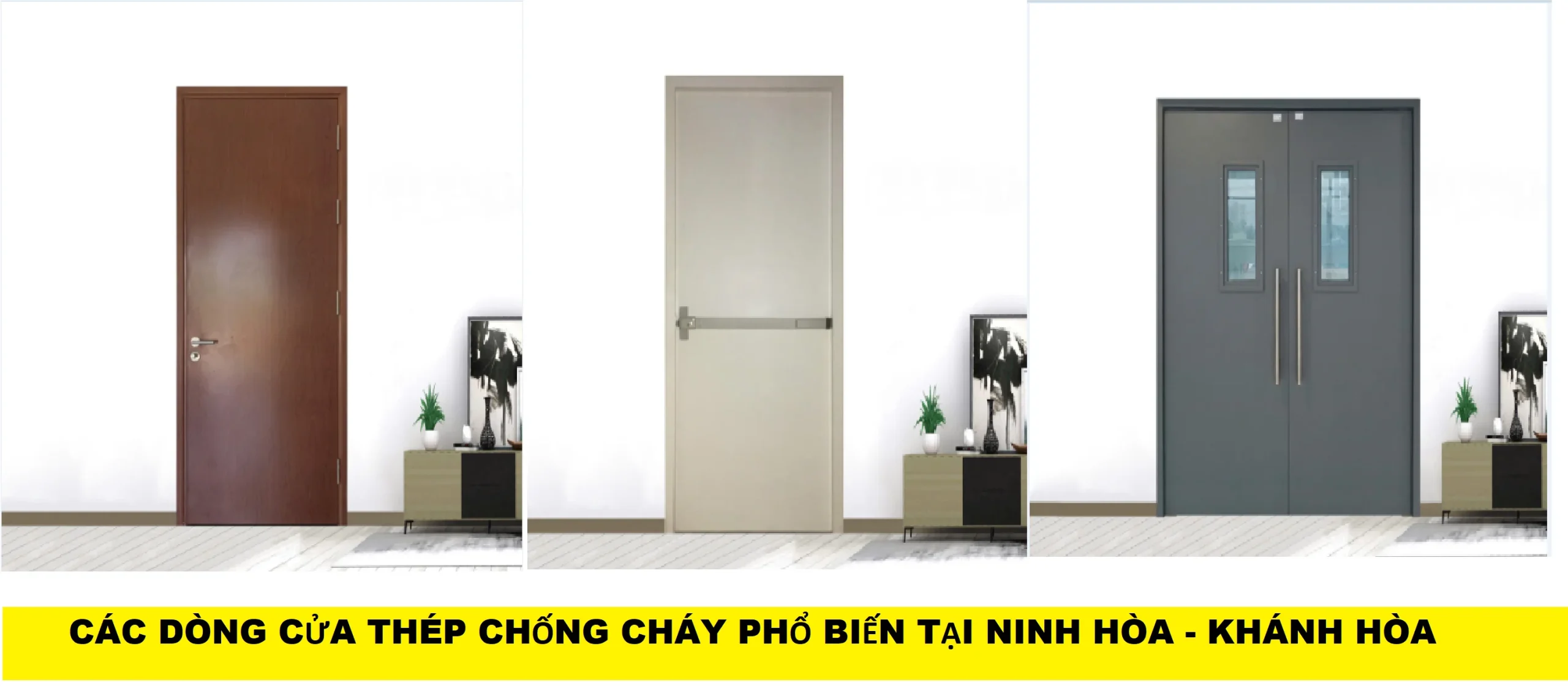 Các dòng cửa thép chống cháy tại Ninh Hòa - Khánh Hòa