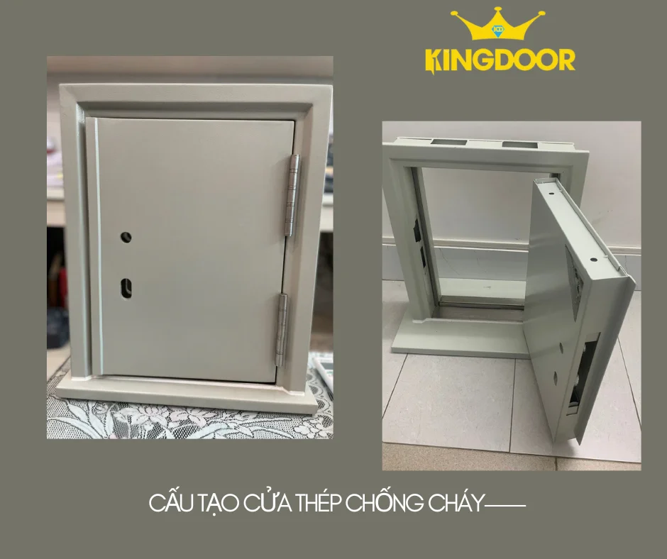 Cánh và khung cửa thép chống cháy